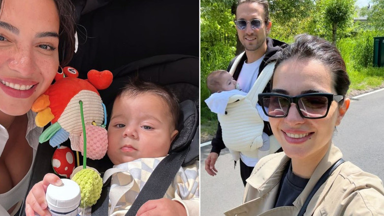 Melisa Aslı Pamuk'tan çekirdek aile pozları: Hayatımın küçük bir kesiti