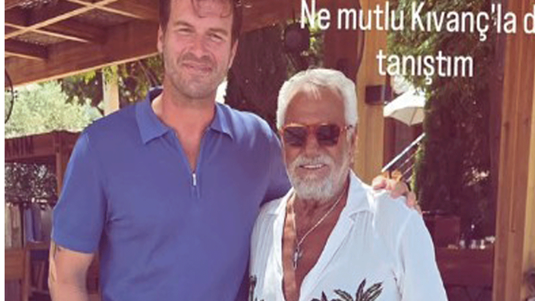 Kıvanç Tatlıtuğ ve şarkıcı Fedon, Bodrum'da bir araya geldi: "Ne mutlu Kıvanç'la da tanıştım"