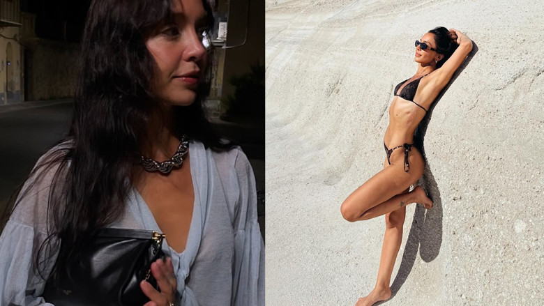 Aybüke Albere Çeşme'de başladığı tatiline Yunanistan ve İtalya'da devam etti