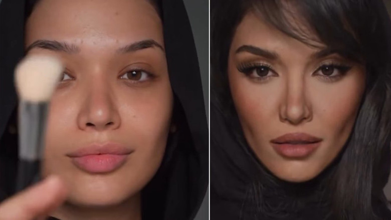 İranlı makyaj sanatçısı Hande Erçel’e Hande Erçel’den daha çok benzedi