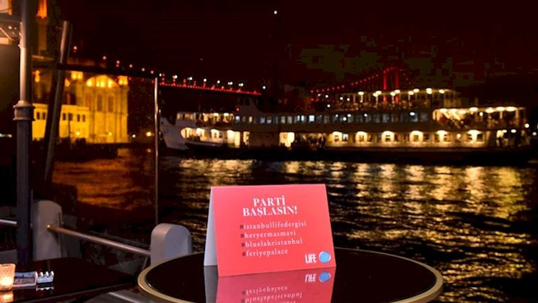Feriye Palace’ta Boğaz’a karşı eğlence
