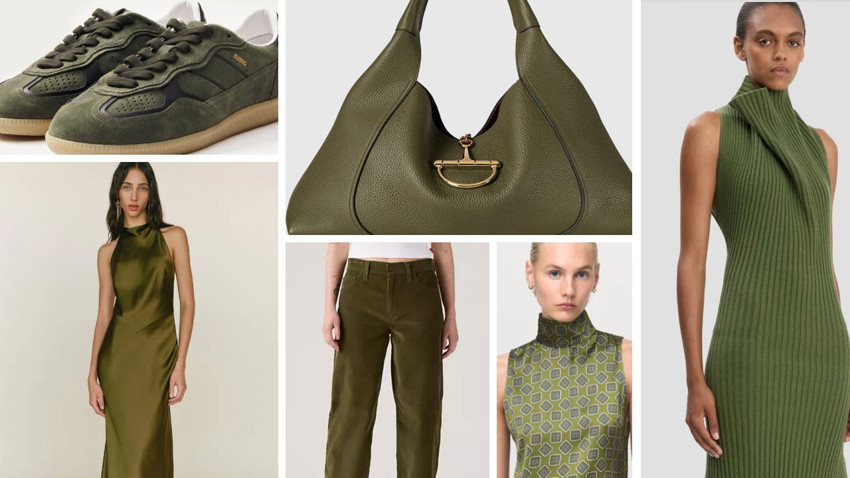 Bu sezonun beklenmedik renk trendi zeytin yeşili